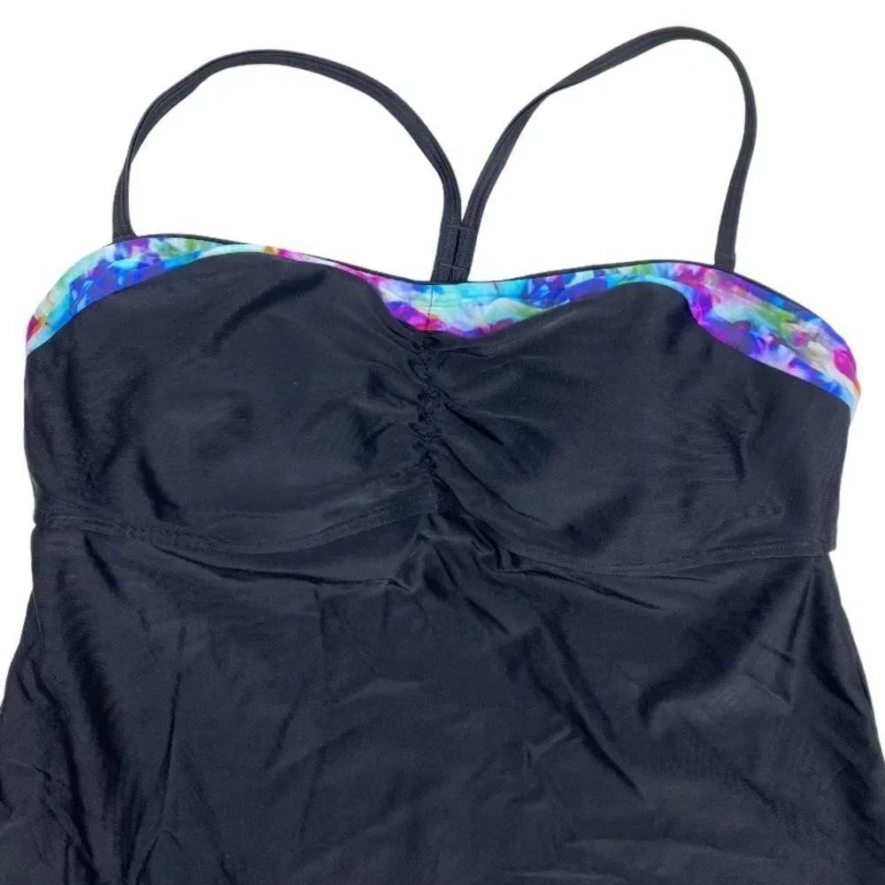 Athleta Floral Fade Tankini top 38 B/C
